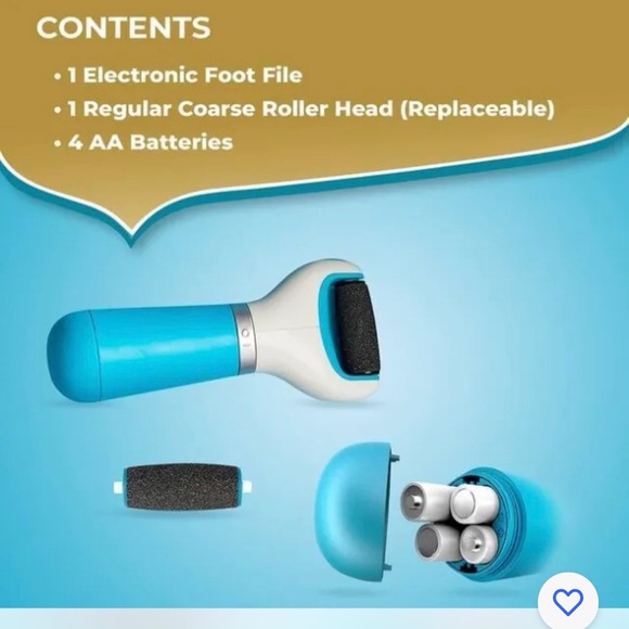 Amope’ Pedi Prefect Electronic foot file W/ avec diamond crystals NIB - Picture 9 of 10